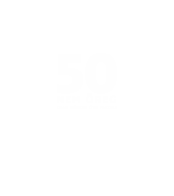 50. születésnap - 50, nem öreg, csak régebb óta fiatal! minta királykék pólón