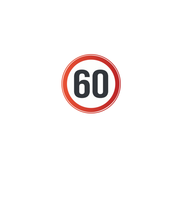 60-as tábla minta fekete pólón