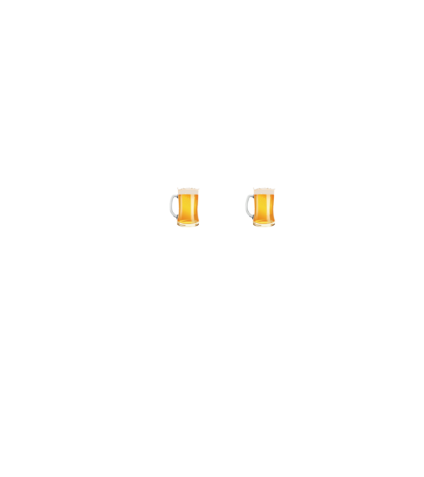 Legény fckn búcsú sörrel - fehér minta fekete pólón
