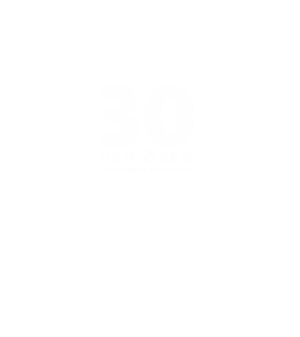 30 - nem öreg - fehér minta fekete pólón
