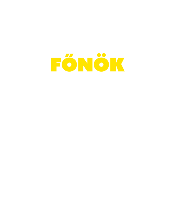 Főnök - sárga minta fekete pólón