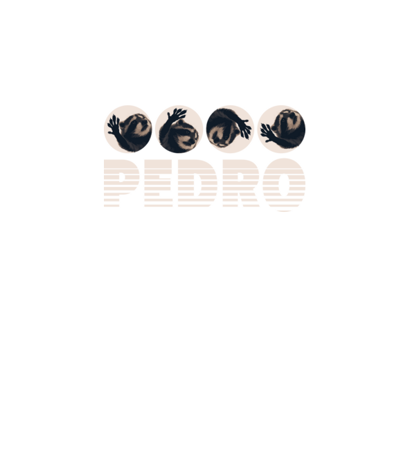 Pedro - Retro 4 minta fekete pólón