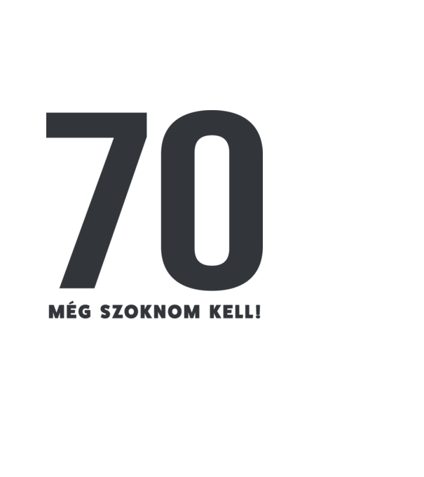 70 - még szoknom kell minta világoskék pólón