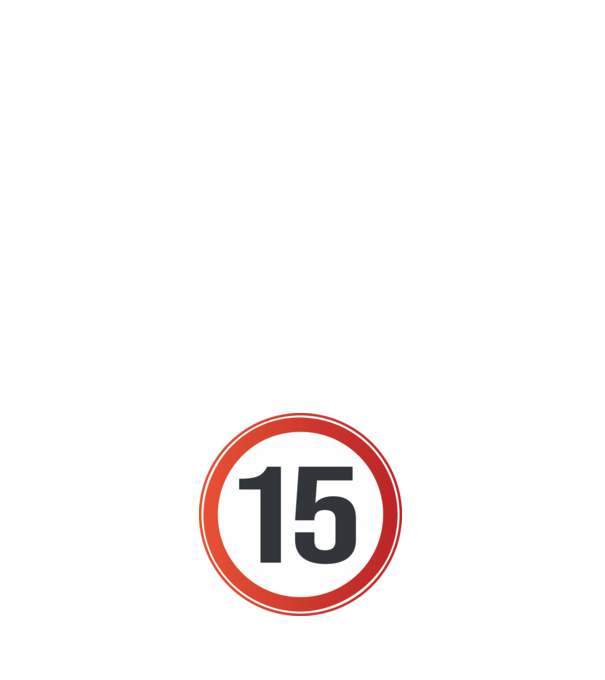 15-ös tábla minta fehér pólón
