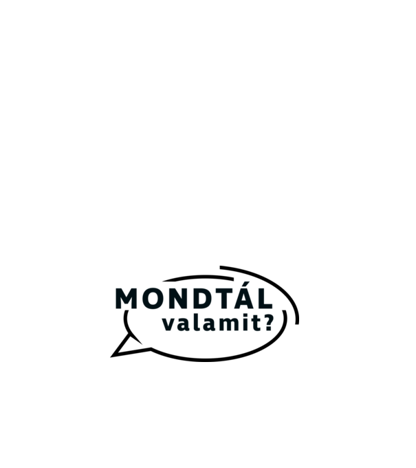 Mondtál valamit? minta fehér pólón