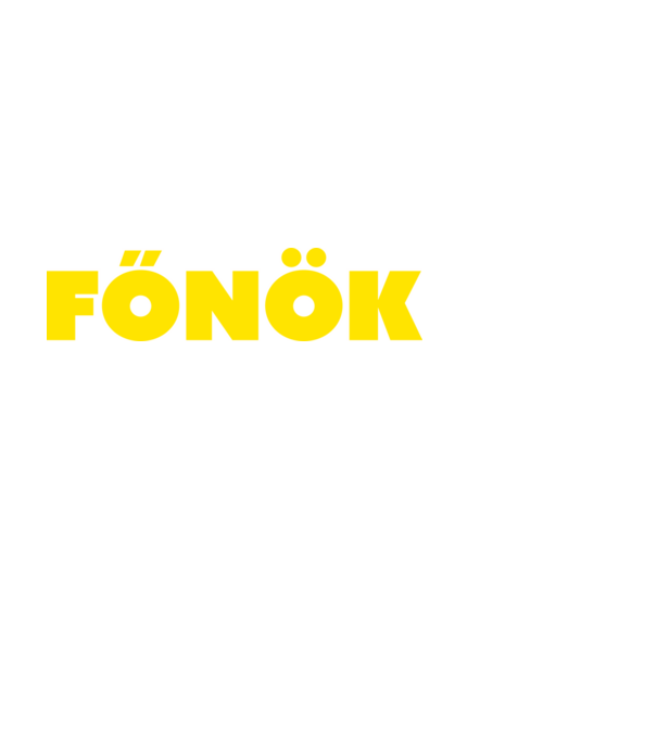 Főnök - sárga minta fekete pólón