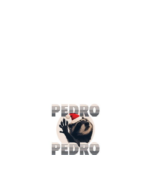 Pedro Karácsony minta sötétkék pólón