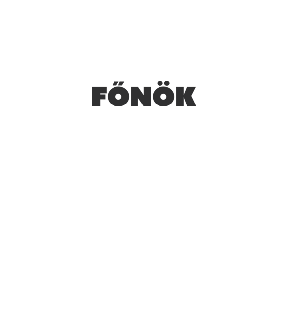 Főnök - fekete minta homokszín pólón