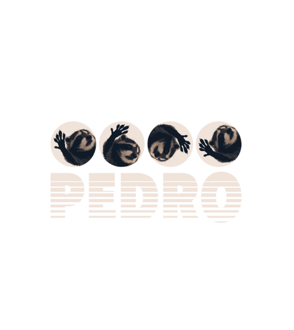 Pedro - Retro 4 minta fehér pólón