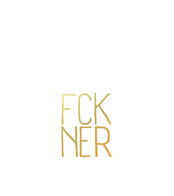 FCK NER - arany minta fehér pólón