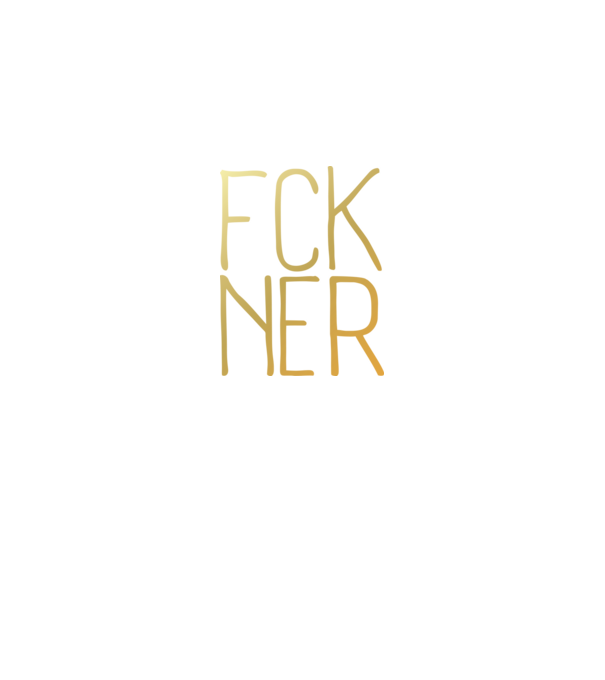 FCK NER - arany minta királykék pólón