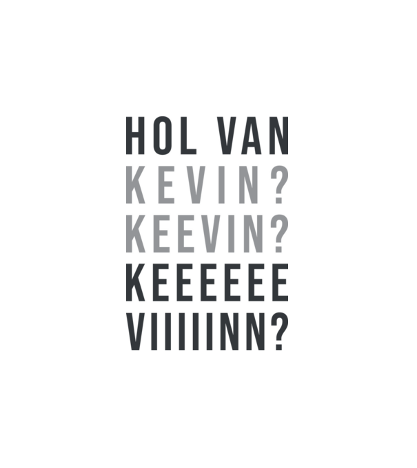 Hol van Kevin? minta fehér pólón