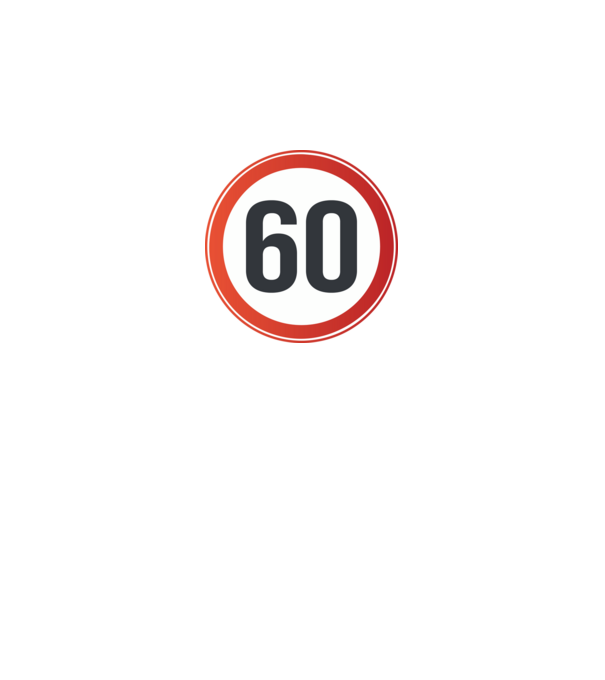 60-as tábla minta királykék pólón