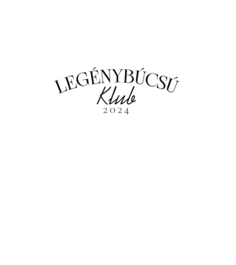 Legénybúcsú klub 2024 minta fehér pólón