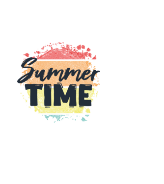 Summer time minta fekete pólón