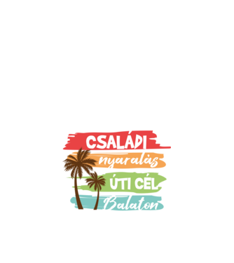 Családi nyaralás - Balaton minta fehér pólón