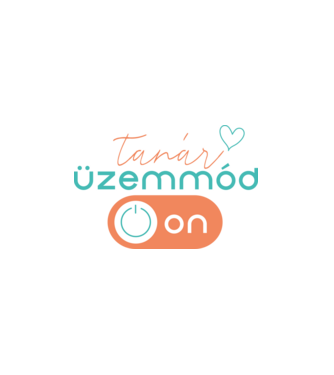 Tanár üzemmód ON minta fehér pólón