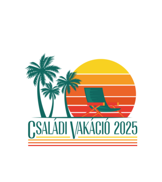 Családi vakáció 2025 minta fehér pólón