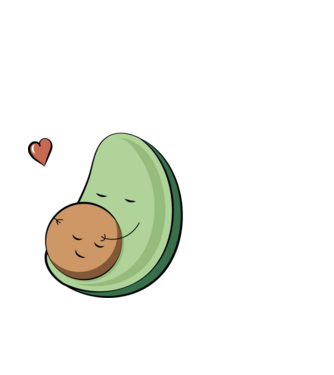 Anyakádó minta fehér pólón