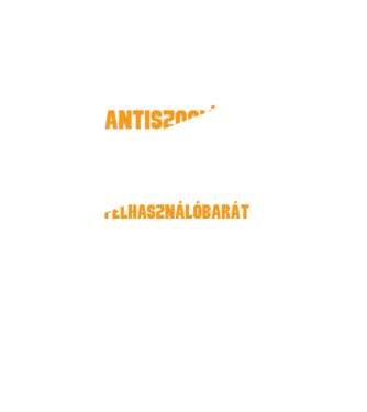 Nem vagyok antiszociális, csak nem vagyok felhasználóbarát. minta fekete pólón