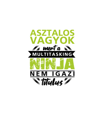 Asztalos vagyok.. minta fehér pólón