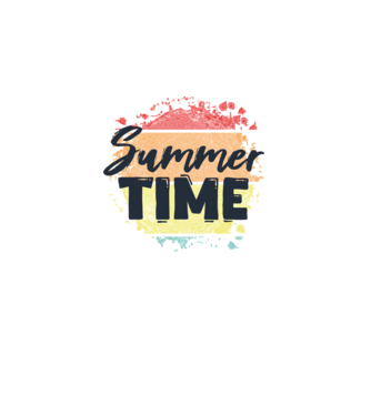 Summer time minta világos rózsaszín pólón