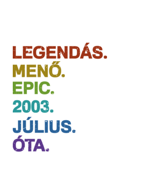 Legendás,menő,epic. minta fekete pólón