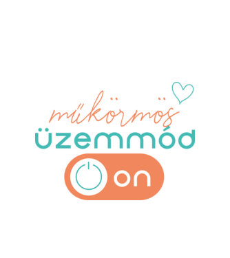 Műkörmös üzemmód ON minta fehér pólón