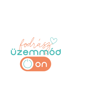 Fodrász üzemmód ON minta világoskék pólón