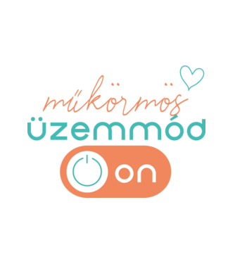Műkörmös üzemmód ON minta fehér pólón