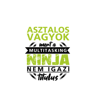 Asztalos vagyok.. minta fehér pólón