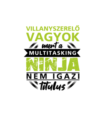 Villanyszerelő vagyok.. minta fehér pólón