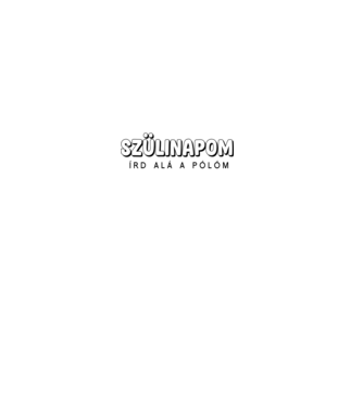 40. szülinapos aláírásos minta fekete pólón