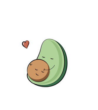 Anyakádó minta fekete pólón