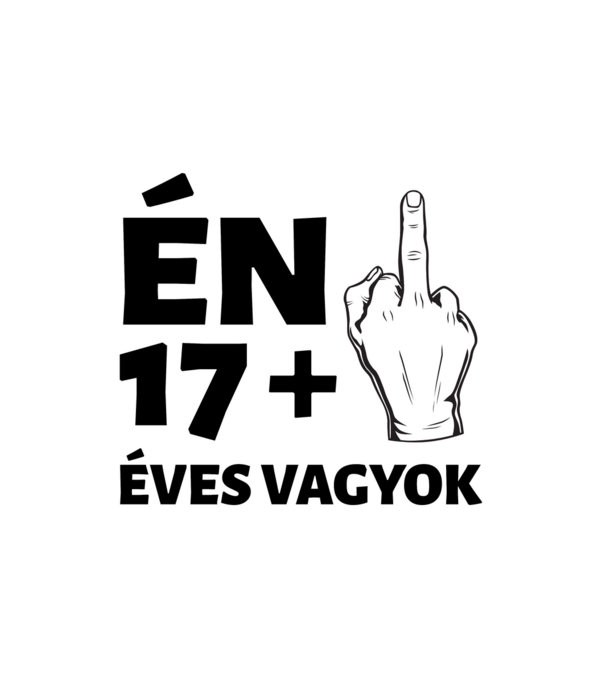 Szülinap - 18. életév minta fehér pólón