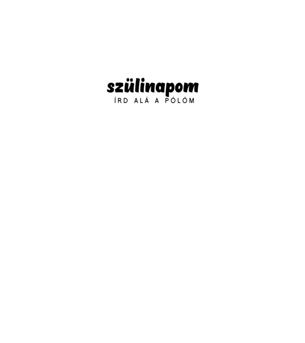 20. szülinap - Írd alá a pólóm! minta fekete pólón