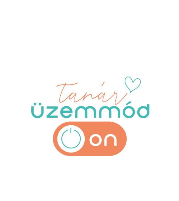 Tanár üzemmód ON minta fehér pólón