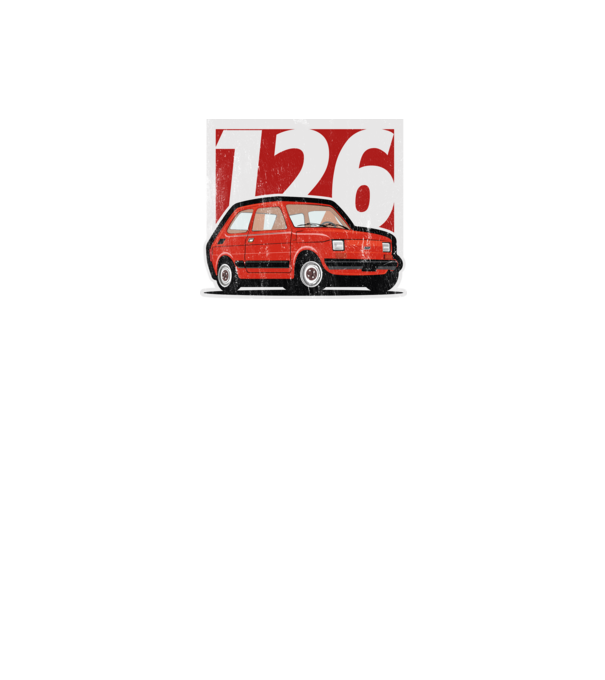 Fiat polski 126 minta fekete pólón
