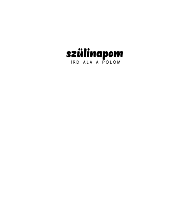 30. szülinapos póló - Írd alá!! minta fekete pólón