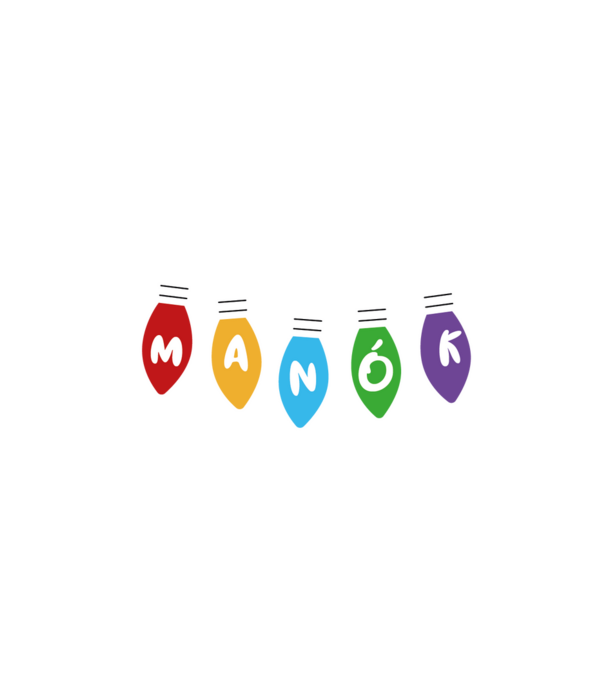 Karácsonyi manók - Nővérmanó minta fehér pólón
