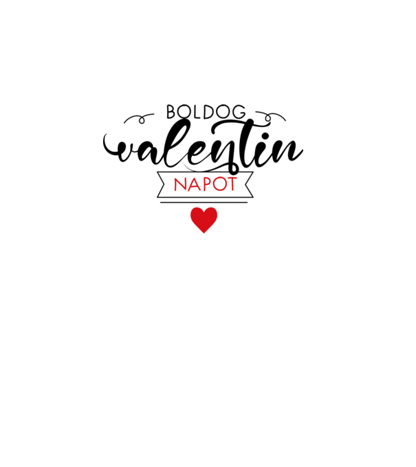 Boldog valentin napot! minta szürke pólón