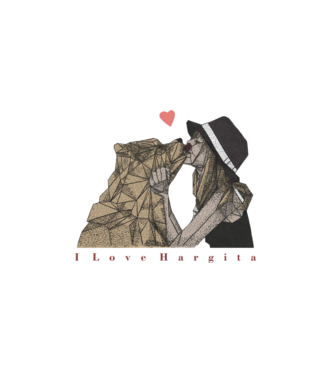 I Love Hargita minta fehér pólón