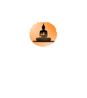 buddha minta királykék pólón