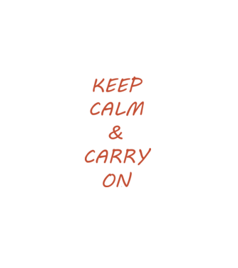 keep calm & carry on minta fekete pólón