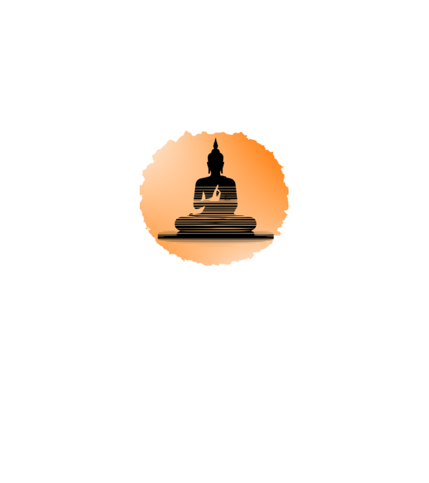 buddha minta királykék pólón