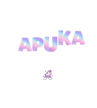 Lányos apuka unikornis minta fehér pólón