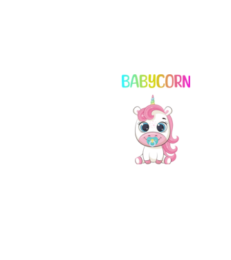 Babycorn - Bébi unikornis minta neonsárga pólón