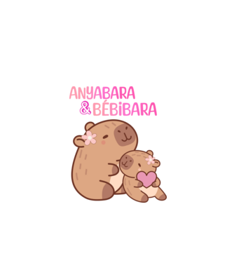 Anyabara - Bébibara Capybara minta fehér pólón
