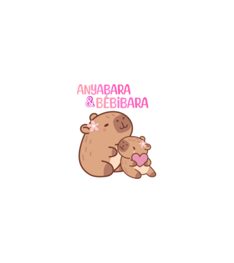 Anyabara - Bébibara Capybara minta homokszín pólón