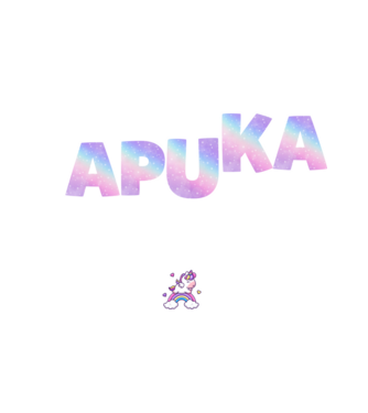 Lányos apuka unikornis minta fehér pólón